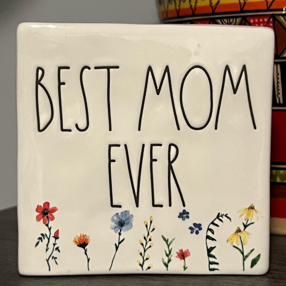 Best Mom Ever Ceramic Plaque